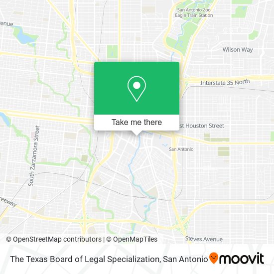 Mapa de The Texas Board of Legal Specialization