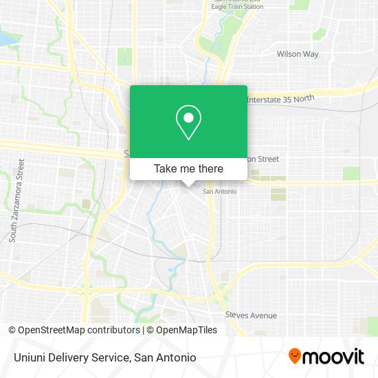 Mapa de Uniuni Delivery Service