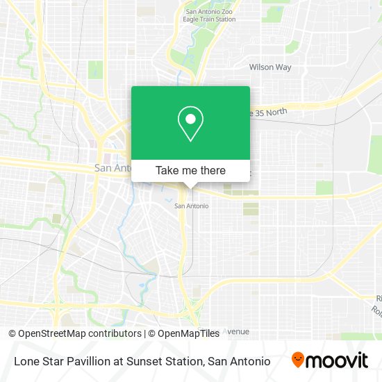 Lone Star Pavillion at Sunset Station map