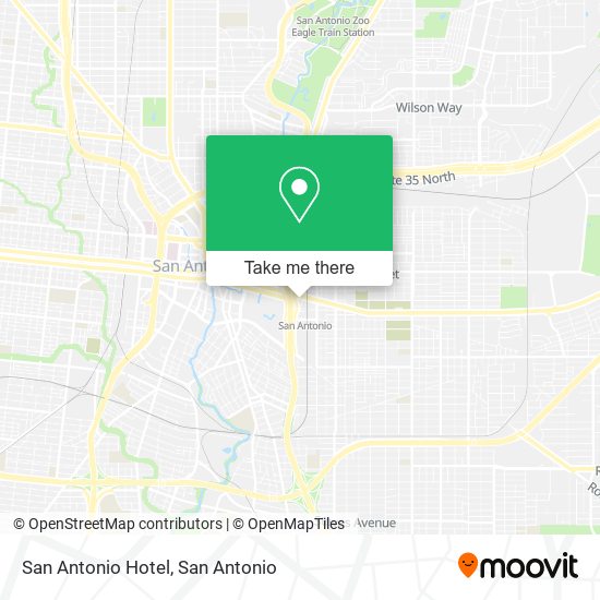 Mapa de San Antonio Hotel