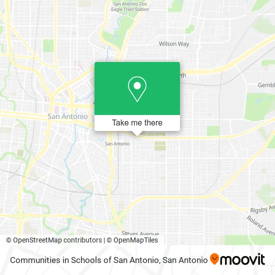 Mapa de Communities in Schools of San Antonio