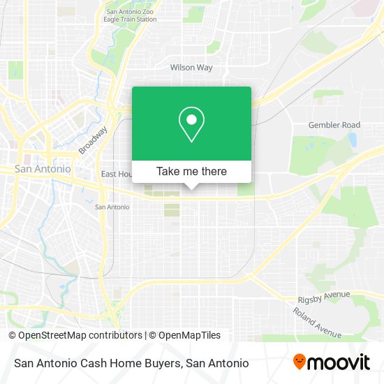 Mapa de San Antonio Cash Home Buyers