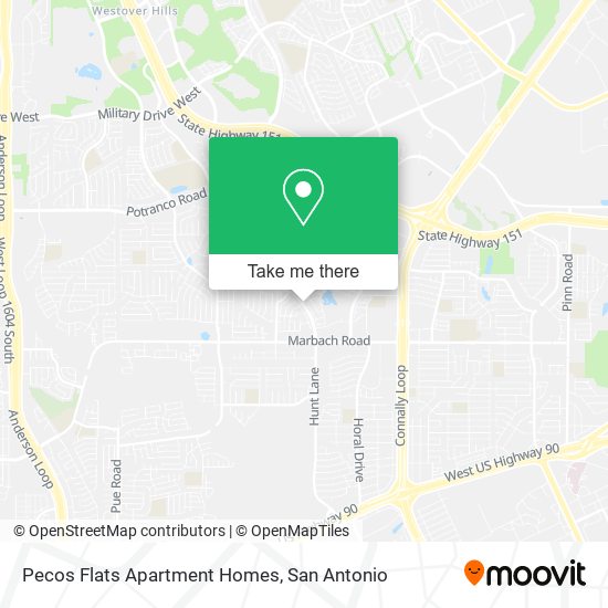 Pecos Flats Apartment Homes map