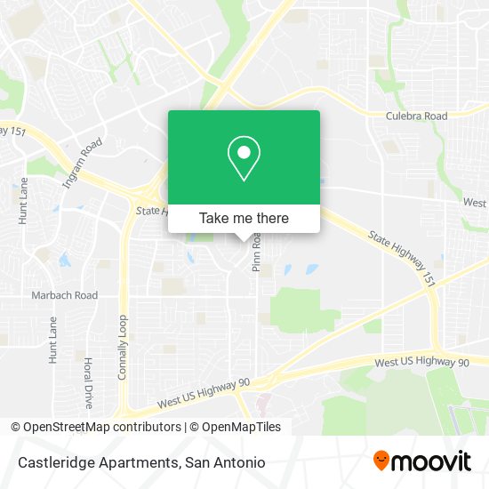 Mapa de Castleridge Apartments