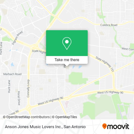Anson Jones Music Lovers Inc. map