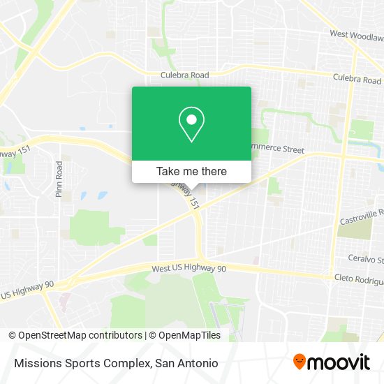 Missions Sports Complex map