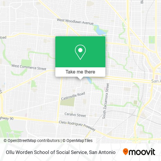 Ollu Worden School of Social Service map