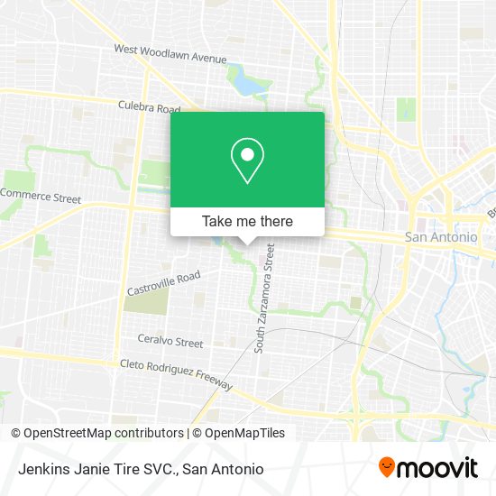 Mapa de Jenkins Janie Tire SVC.
