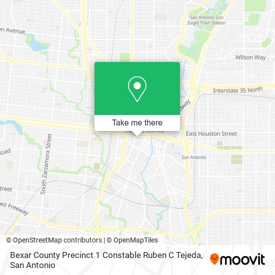 Mapa de Bexar County Precinct 1 Constable Ruben C Tejeda