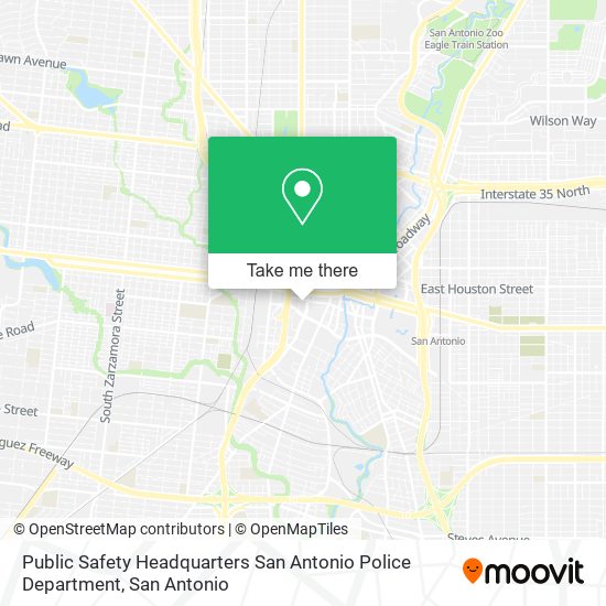 Public Safety Headquarters San Antonio Police Department map