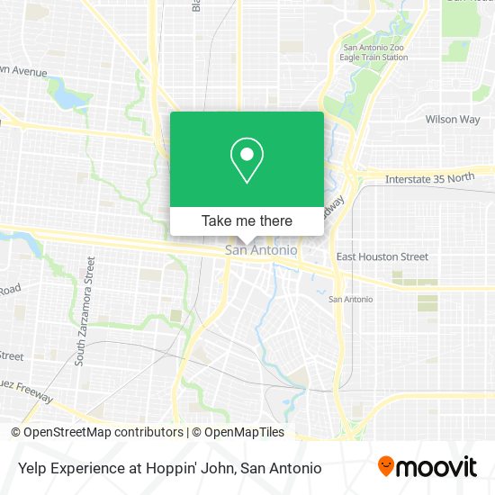 Yelp Experience at Hoppin' John map