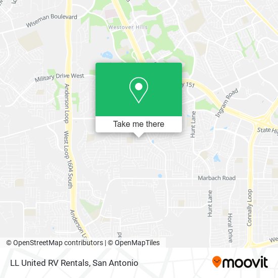 LL United RV Rentals map