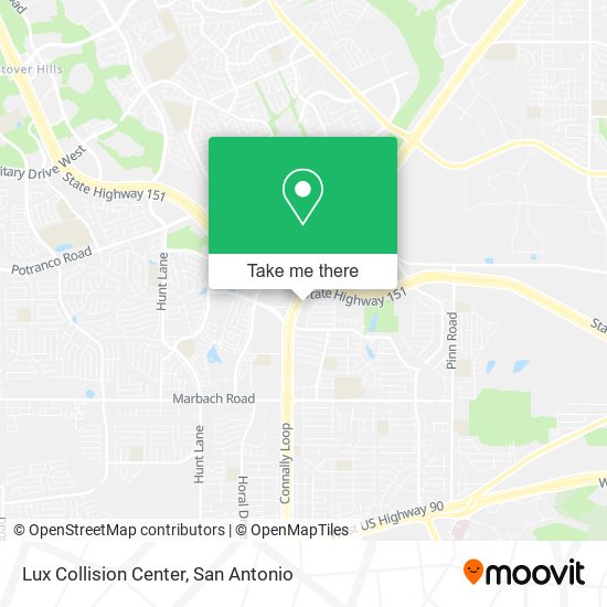 Lux Collision Center map