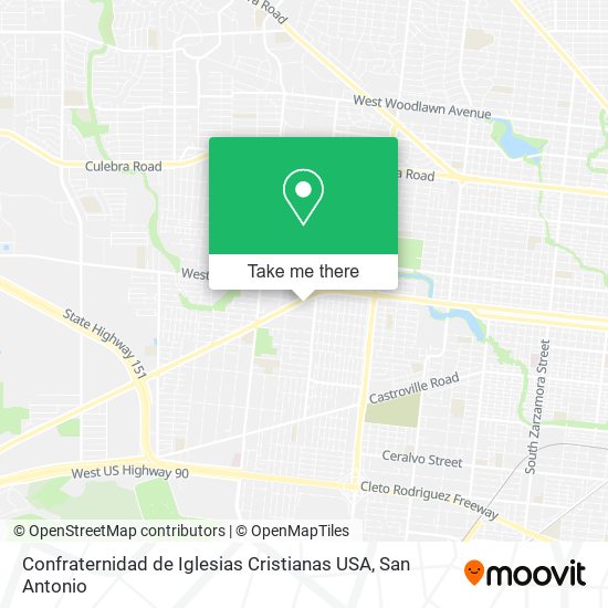 Mapa de Confraternidad de Iglesias Cristianas USA