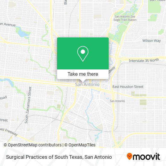 Surgical Practices of South Texas map