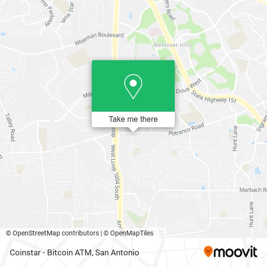 Mapa de Coinstar - Bitcoin ATM