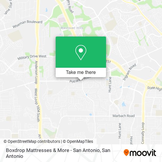 Boxdrop Mattresses & More - San Antonio map