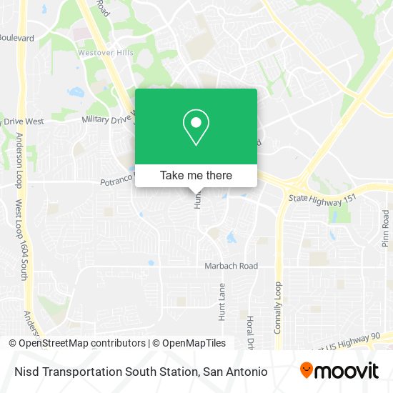 Nisd Transportation South Station map