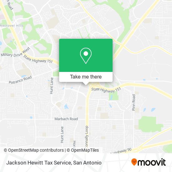 Jackson Hewitt Tax Service map