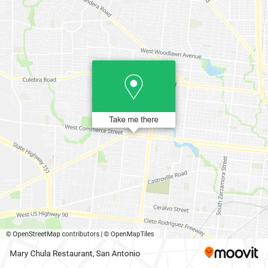 Mary Chula Restaurant map