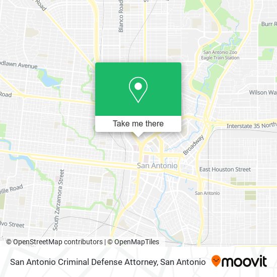 San Antonio Criminal Defense Attorney map