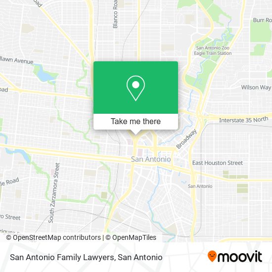 San Antonio Family Lawyers map