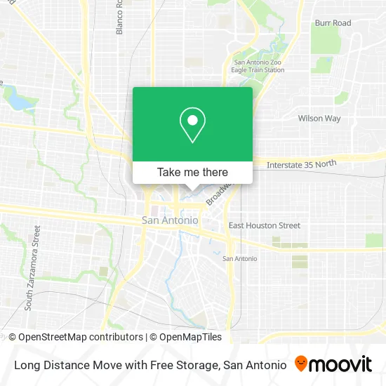Long Distance Move with Free Storage map