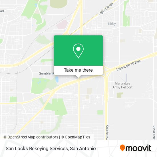 Mapa de San Locks Rekeying Services