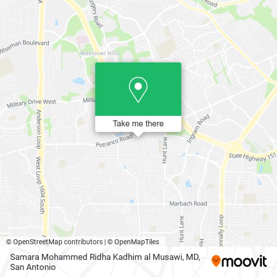 Samara Mohammed Ridha Kadhim al Musawi, MD map