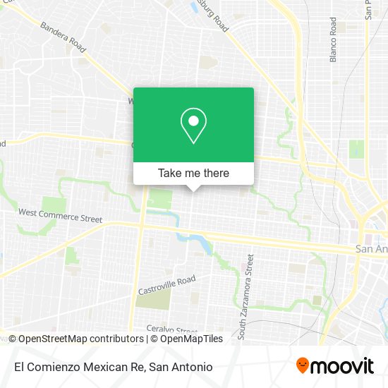 El Comienzo Mexican Re map