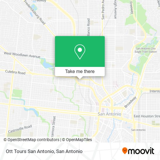 Ott Tours San Antonio map