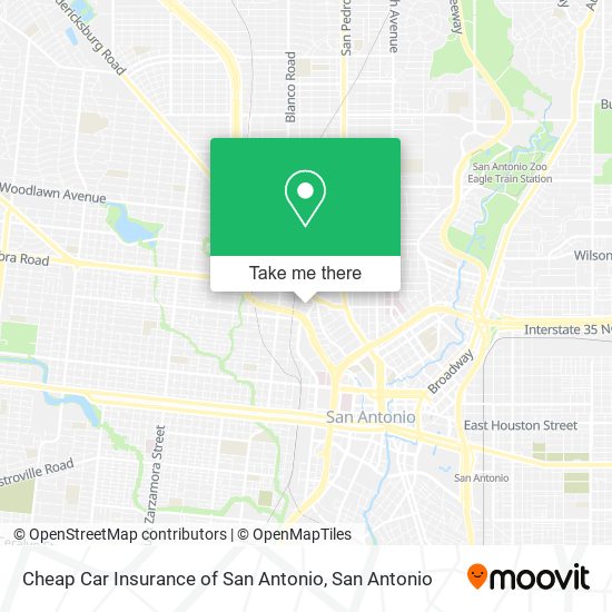 Cheap Car Insurance of San Antonio map