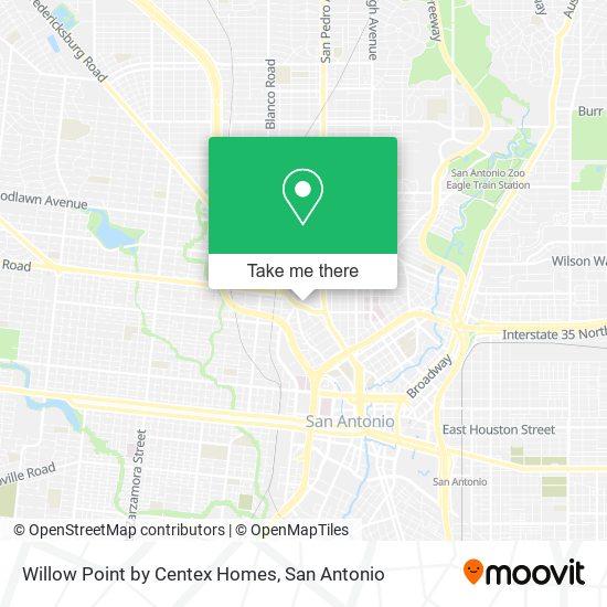 Willow Point by Centex Homes map