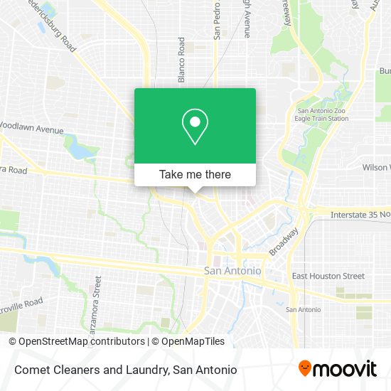 Comet Cleaners and Laundry map