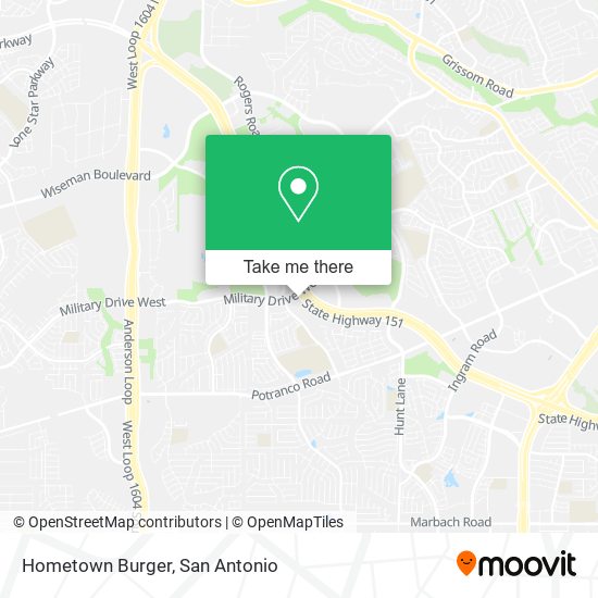 Hometown Burger map