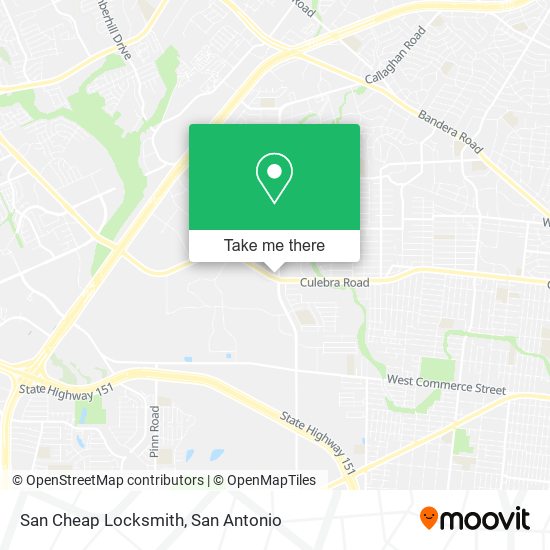 San Cheap Locksmith map
