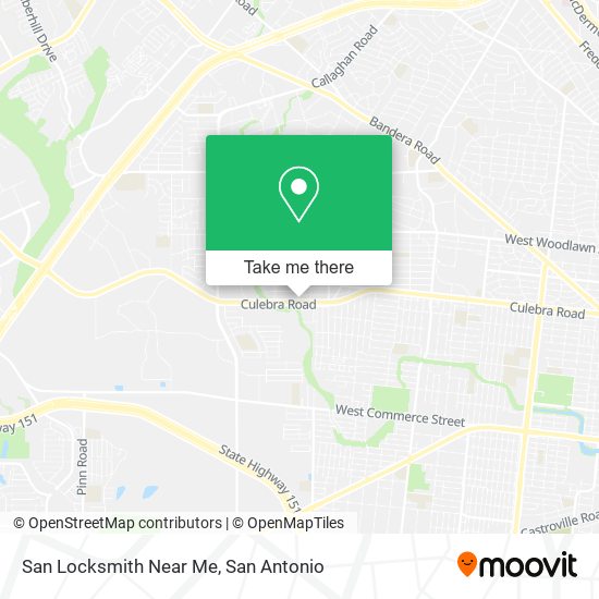 San Locksmith Near Me map