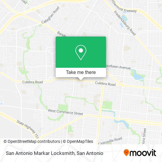 Mapa de San Antonio Markar Locksmith