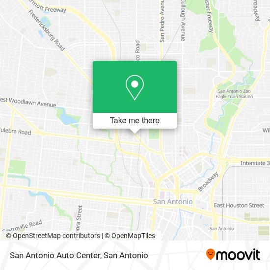 Mapa de San Antonio Auto Center