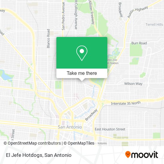 El Jefe Hotdogs map