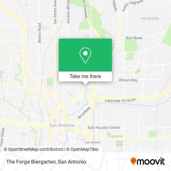 The Forge Biergarten map