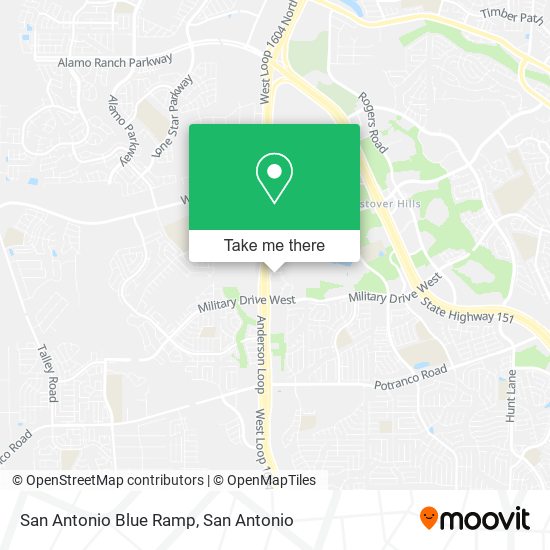Mapa de San Antonio Blue Ramp