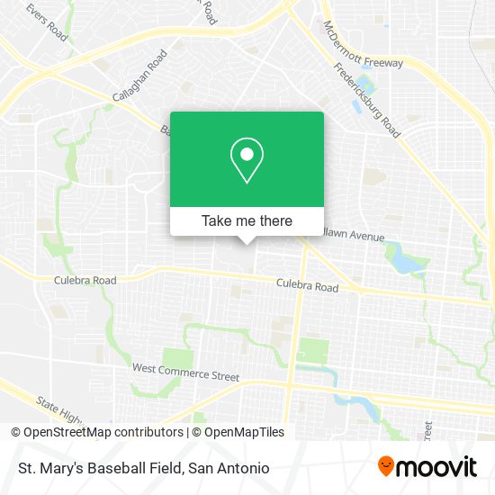 St. Mary's Baseball Field map