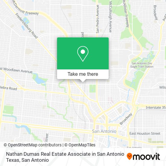 Mapa de Nathan Dumas Real Estate Associate in San Antonio Texas