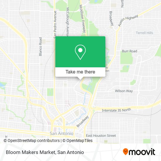 Mapa de Bloom Makers Market