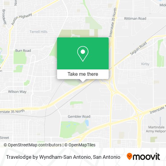 Mapa de Travelodge by Wyndham-San Antonio