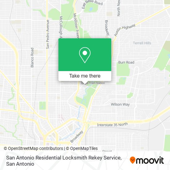 San Antonio Residential Locksmith Rekey Service map