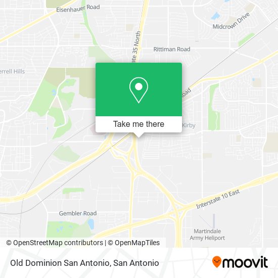 Mapa de Old Dominion San Antonio