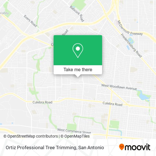 Mapa de Ortiz Professional Tree Trimming