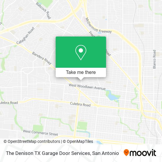 Mapa de The Denison TX Garage Door Services
